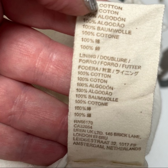 Anthropologie Let Me Be White Lace Peplum Tank NWT - Picture 8 of 10